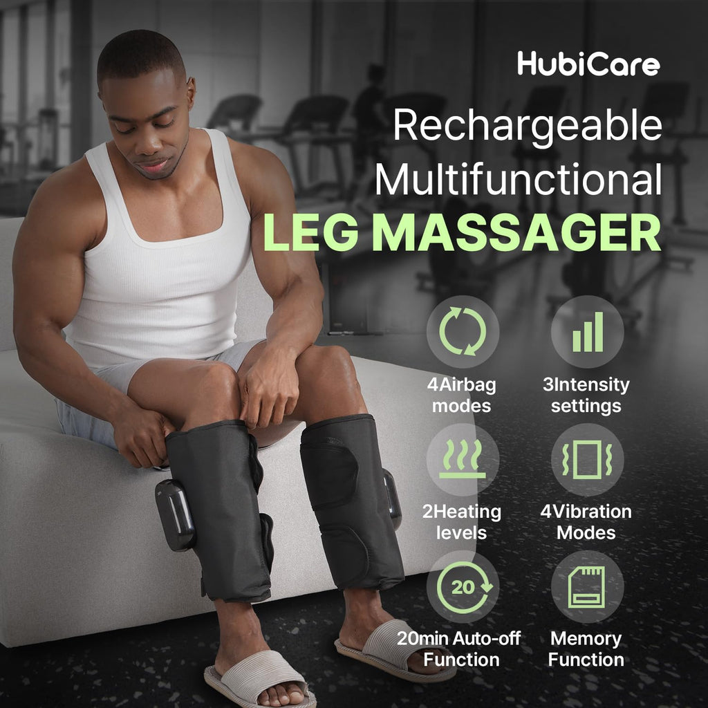 Heated Air Compression Cordless Leg Massager with Extension (Pair) N42333