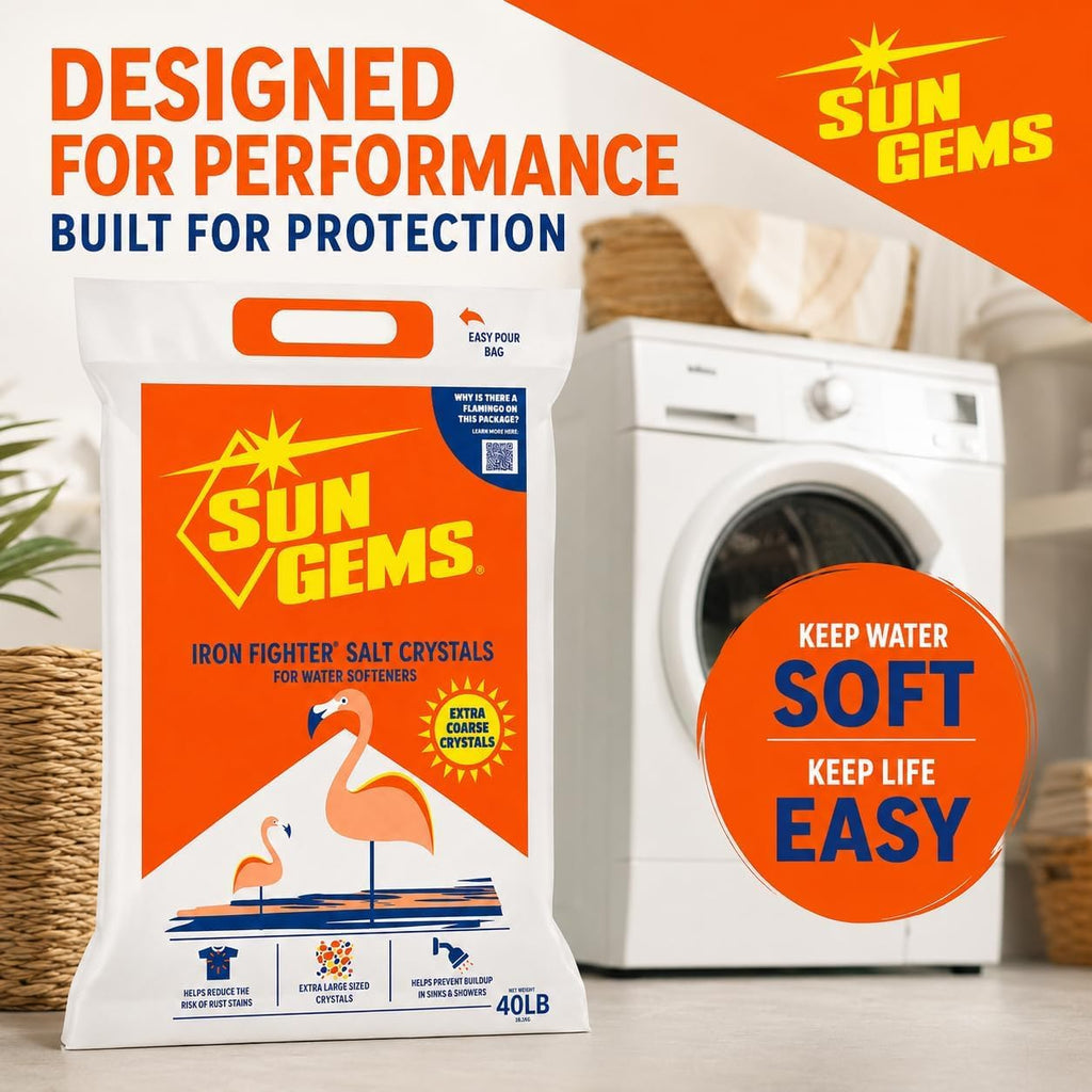 Water Softener Salt Crystals 40 lb 2 Pack H3534