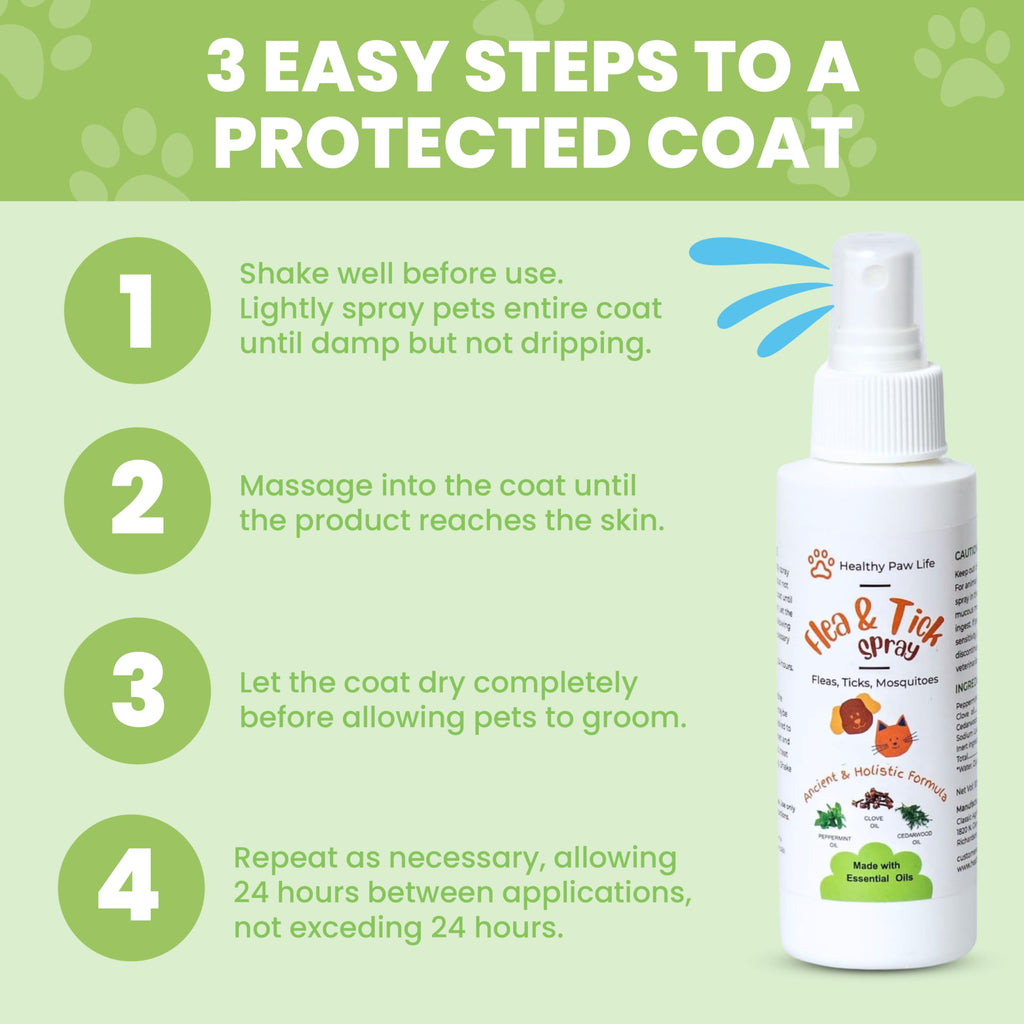 Plant-Based Flea & Tick Spray for Dogs & Cats X373
