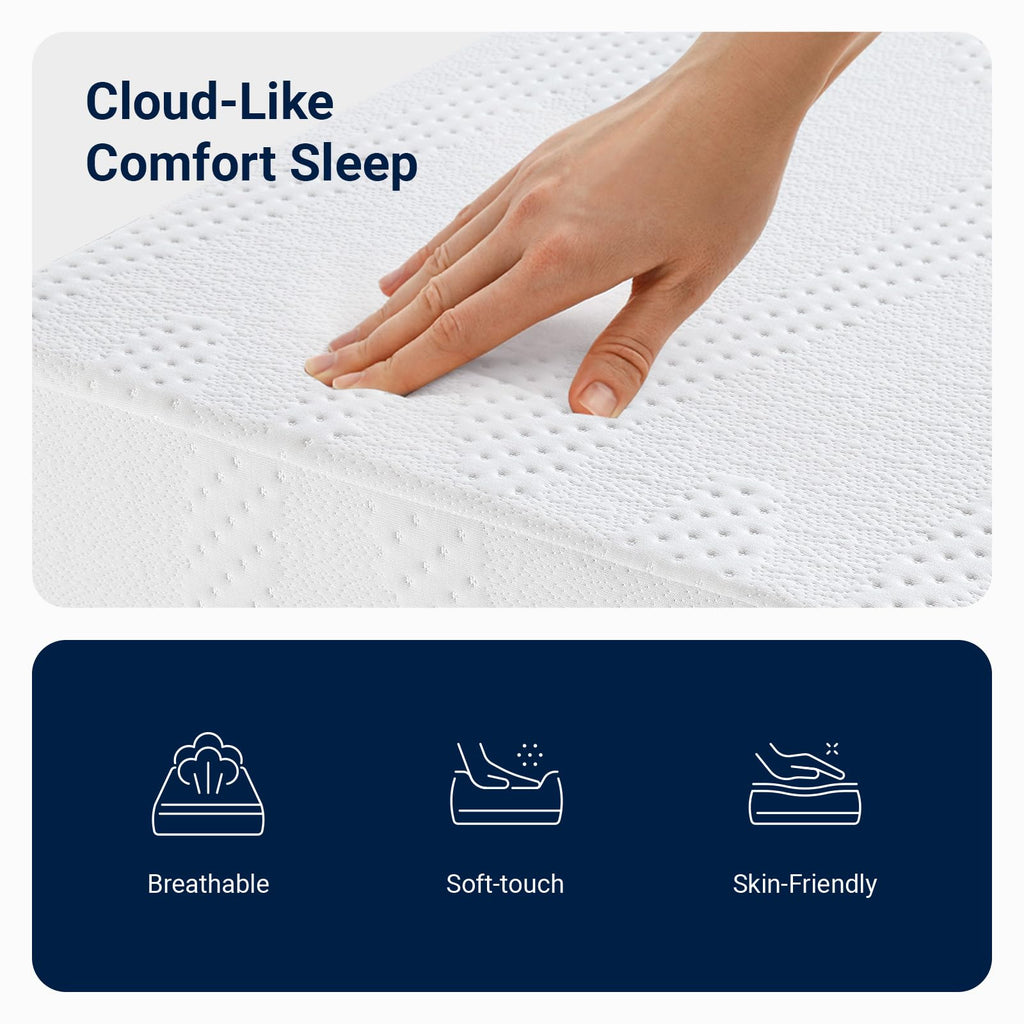 5 Inch Gel Memory Foam Twin Mattress N543076