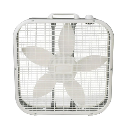 20" Classic Box Fan, 3 Speeds, White F8972
