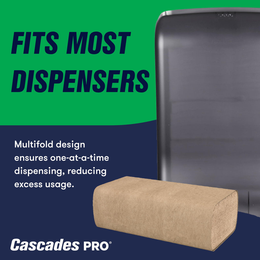 Multifold Paper Towels 250 Sheets 16 Packs Natural Brown F9028