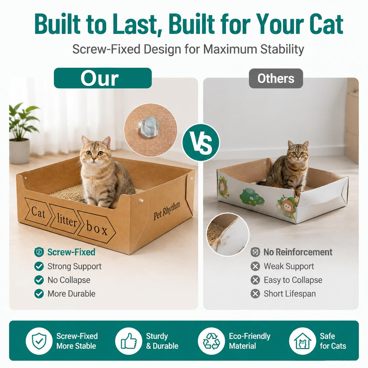 Disposable Cat Litter Box 3 Pack D213