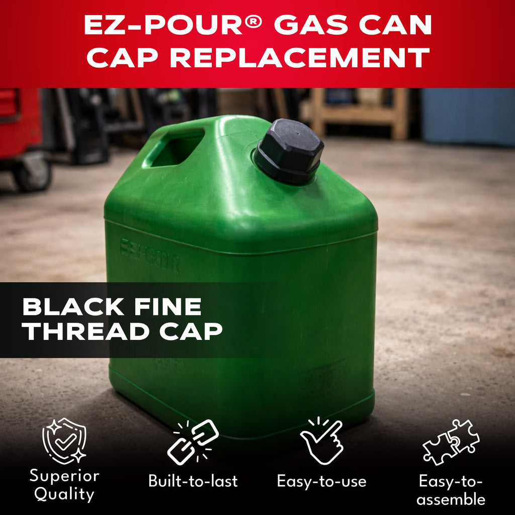 Black Fine Thread Storage Cap, Pack of 2 E648479