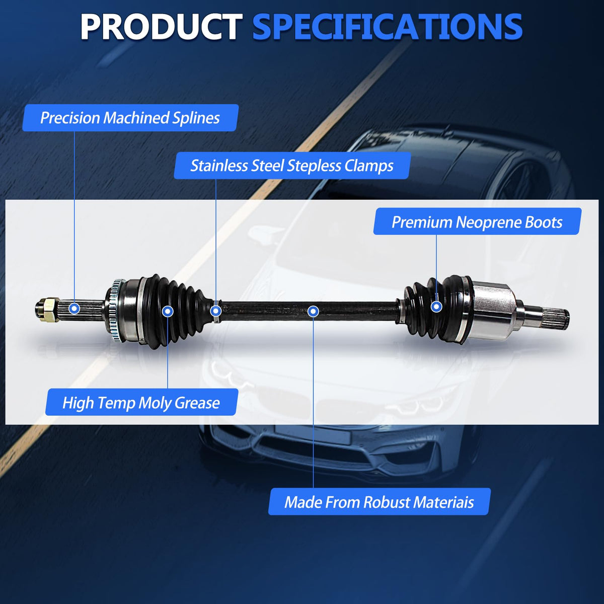 CV Axle Shaft Assembly Z22615