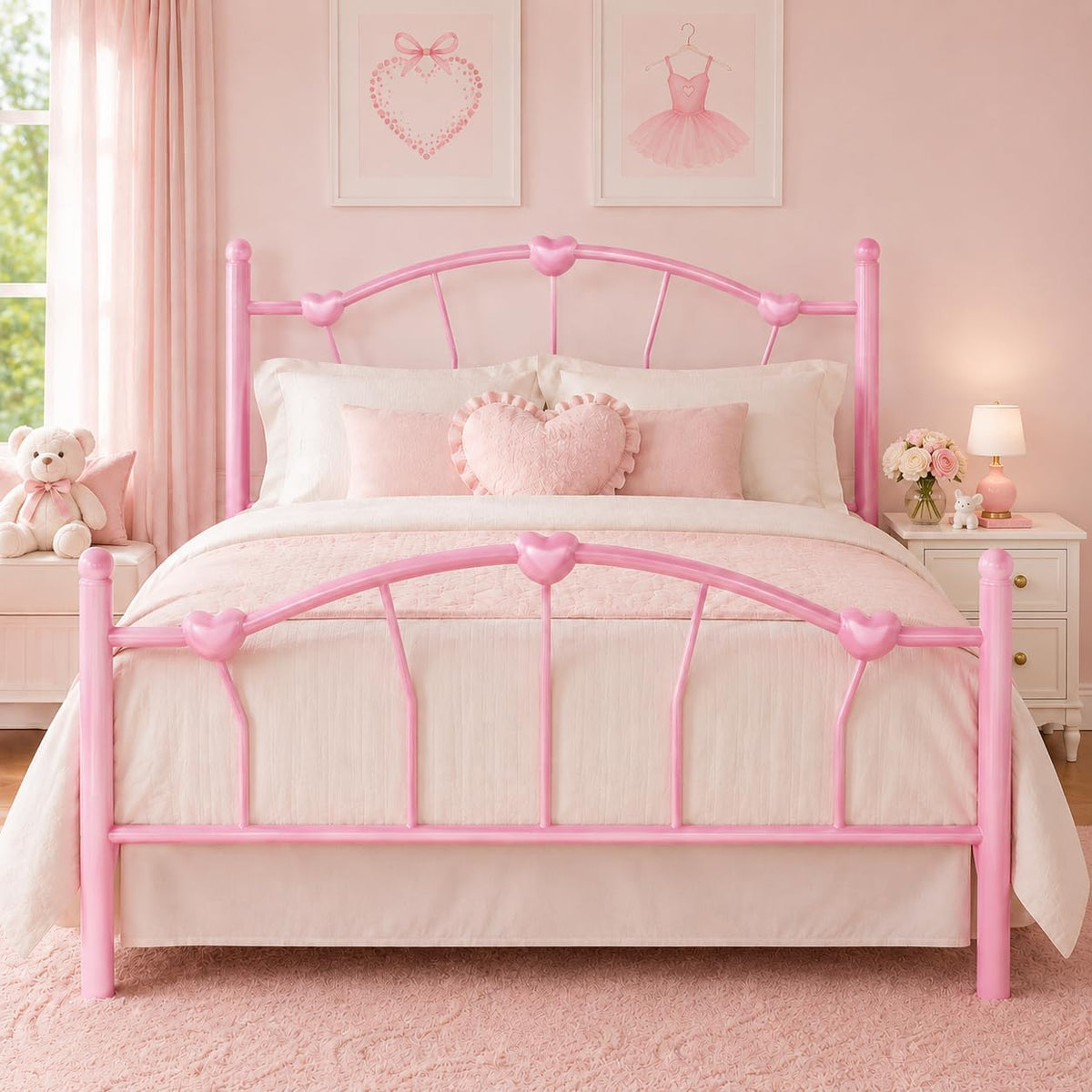 Twin Metal Platform Bed H122