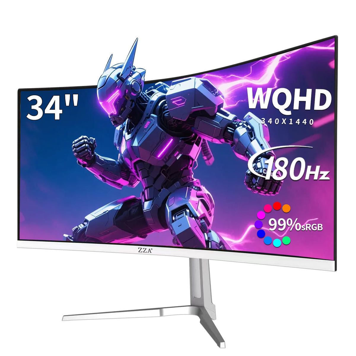 34 Inch Curved 1500R WQHD 180hz VA Gaming Monitor R786516