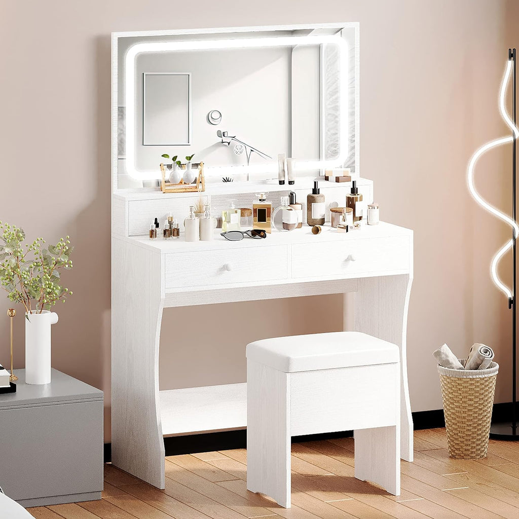 Vanity Desk with Charging Station H21520