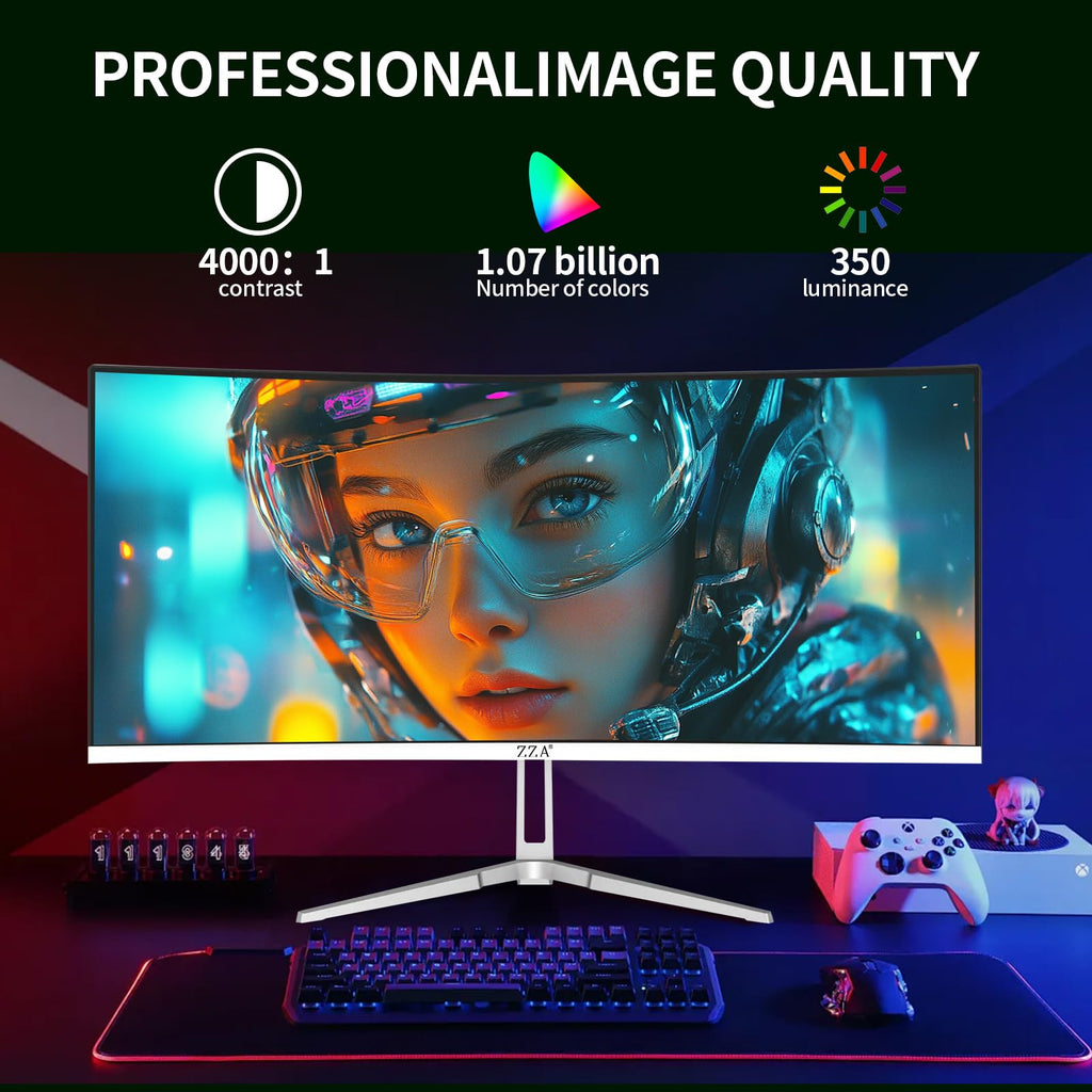 34 Inch Curved 1500R WQHD 180hz VA Gaming Monitor R786516