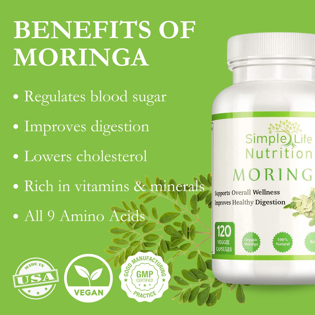 Organic Moringa Powder Capsules Q832