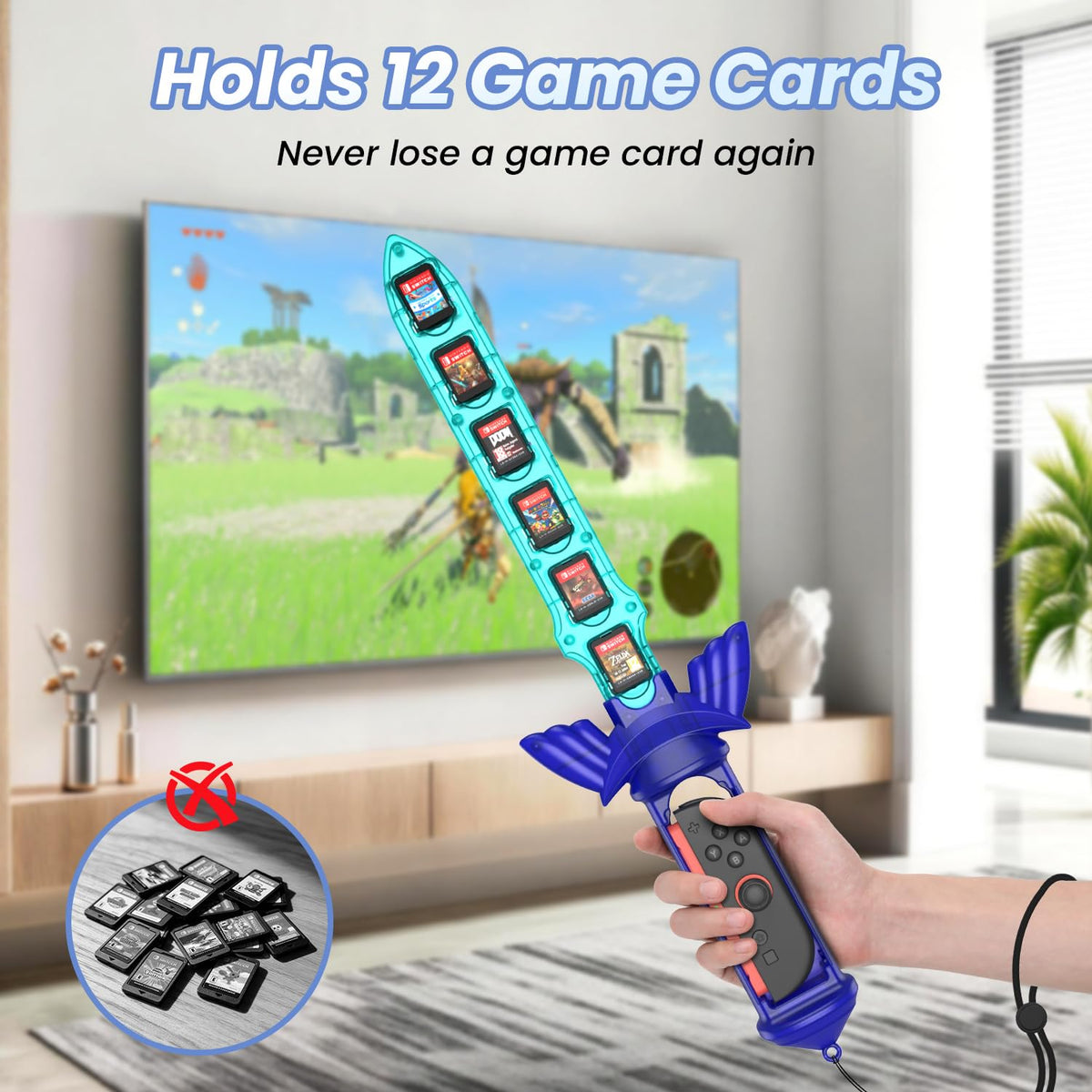 Switch Grip with 12 Game Card Holder P622