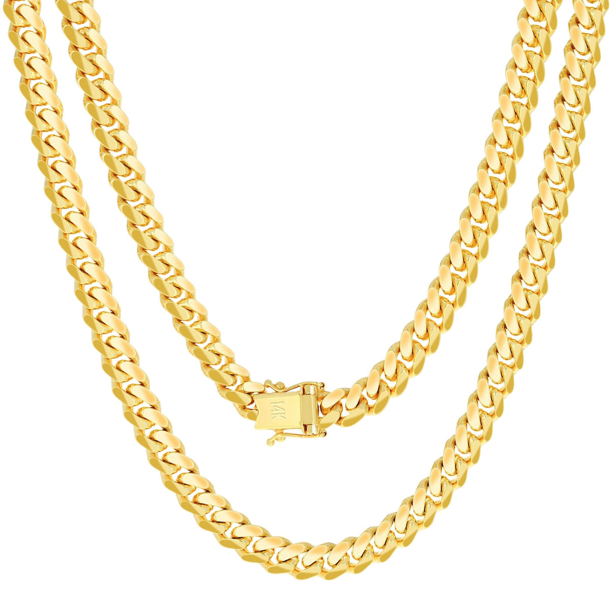 14k Yellow Gold Cuban Link Chain Necklace R612980