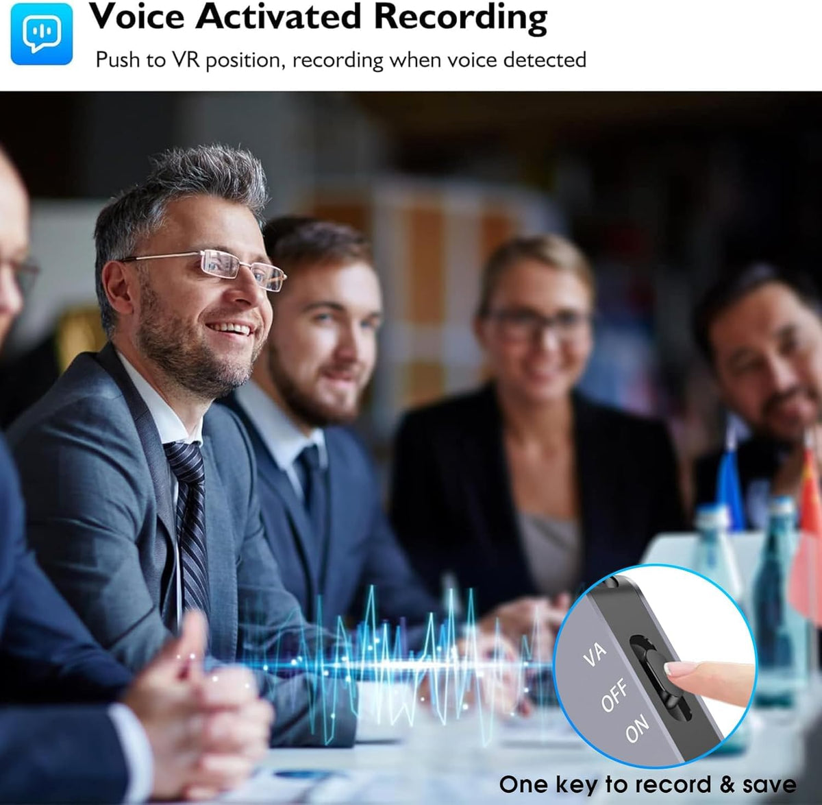 64GB Magnetic Voice Activated Recorder F1691