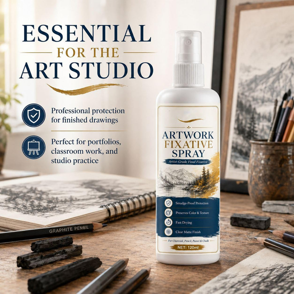 Matte Quick Dry Artwork Fixative Spray 5Pcs Q505