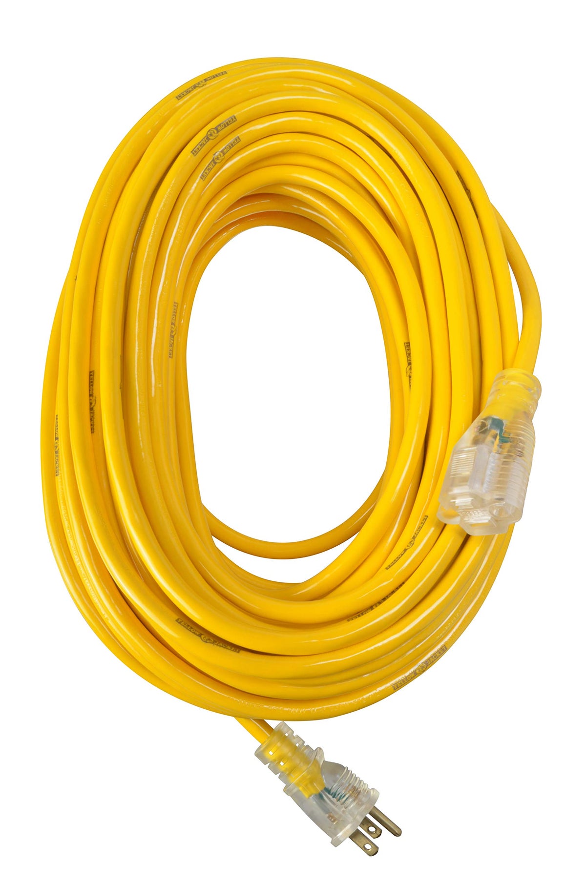 Yellow 100ft. 12/3 15Amp Heavy Duty Extension Cord O91914