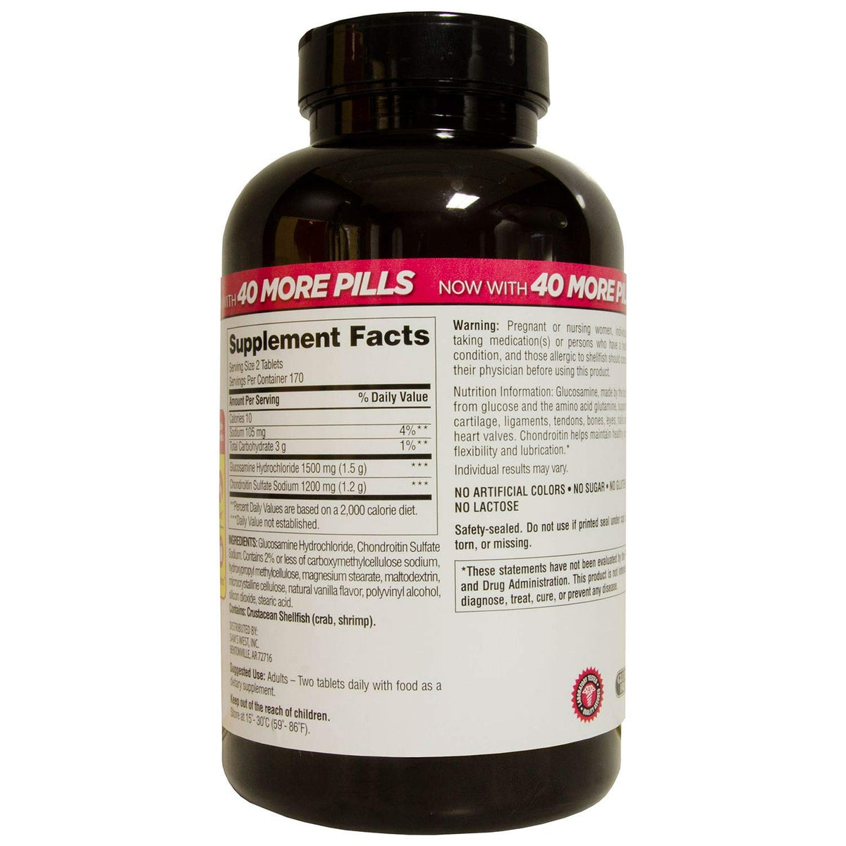 Triple Strength Glucosamine Chondroitin 340 Count 2 Pack O70270
