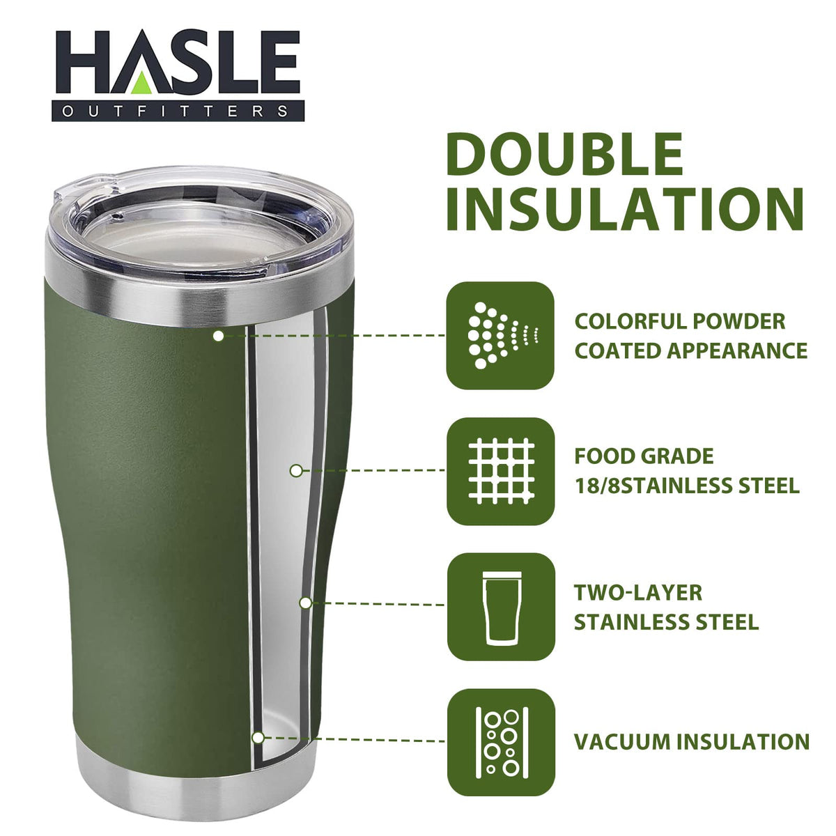 20 oz Stainless Steel Vacuum Insulated Tumbler with Lid H11939