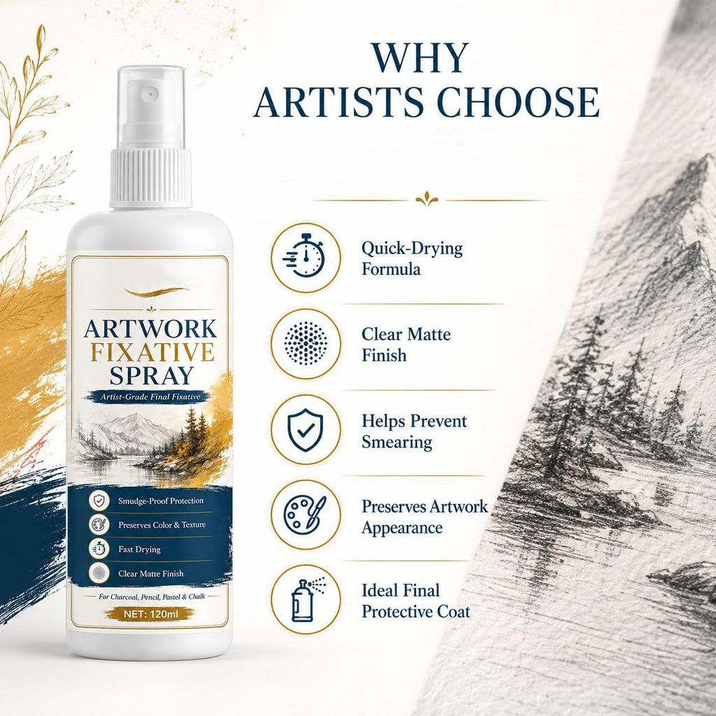 Matte Quick Dry Artwork Fixative Spray 5Pcs Q505