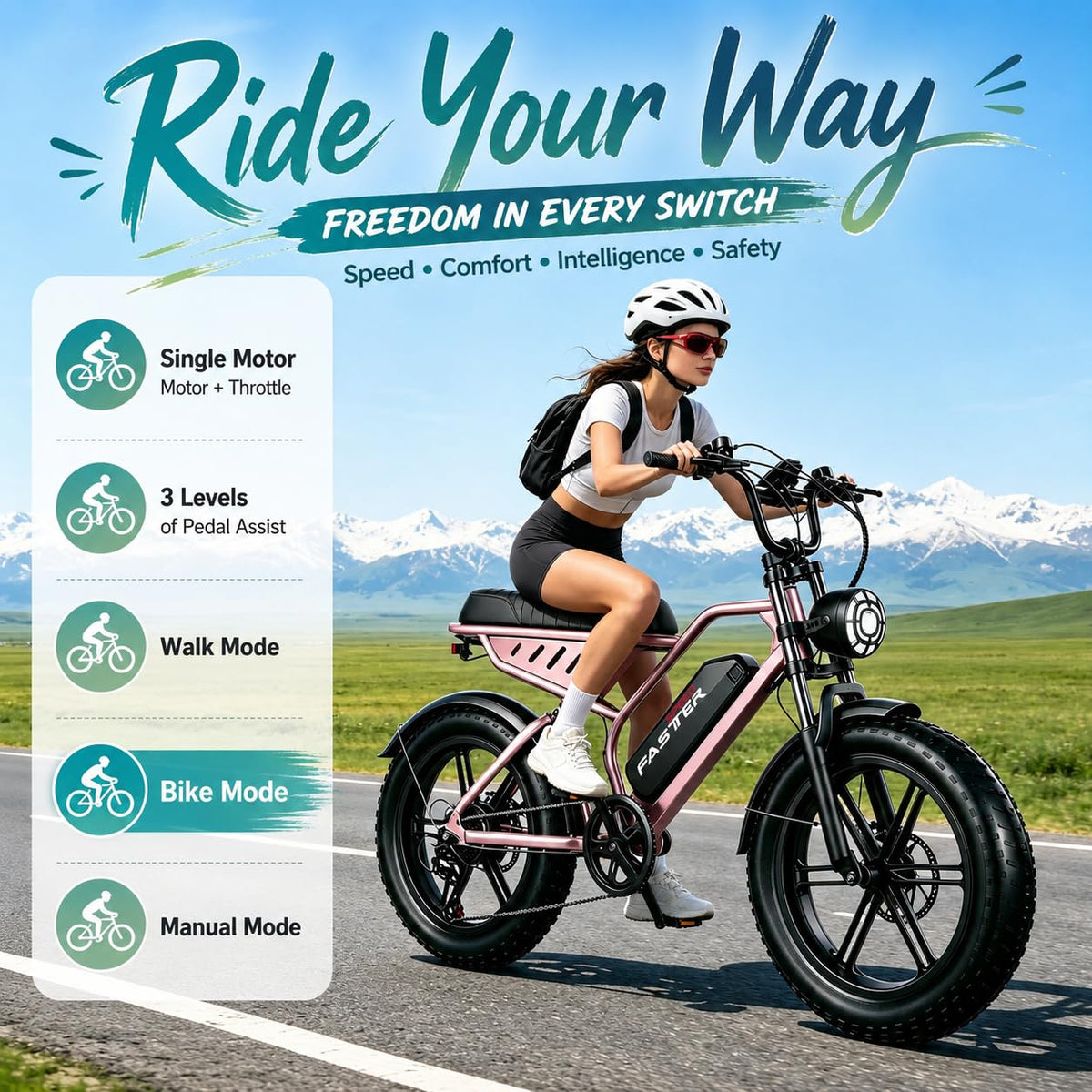 1500W 20" Fat Tire Electric Bike Z775243