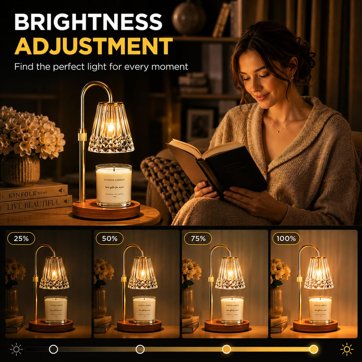 Candle Warmer Lamp 2 Pack with Timer & Dimmer S436500