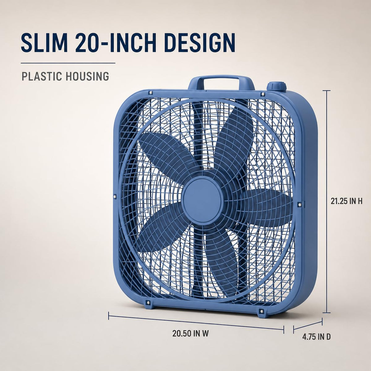 20" 3-Speed Box Fan H645