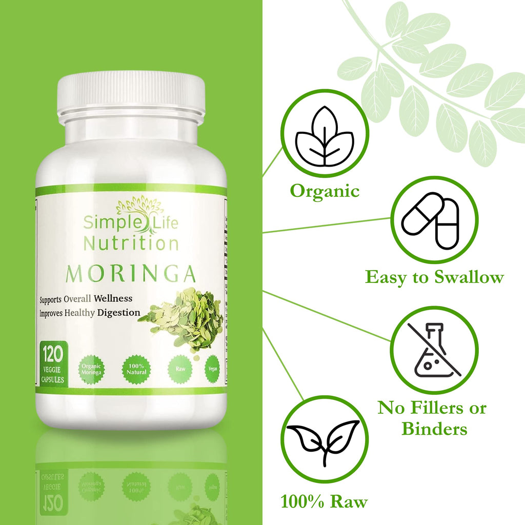 Organic Moringa Powder Capsules Q832