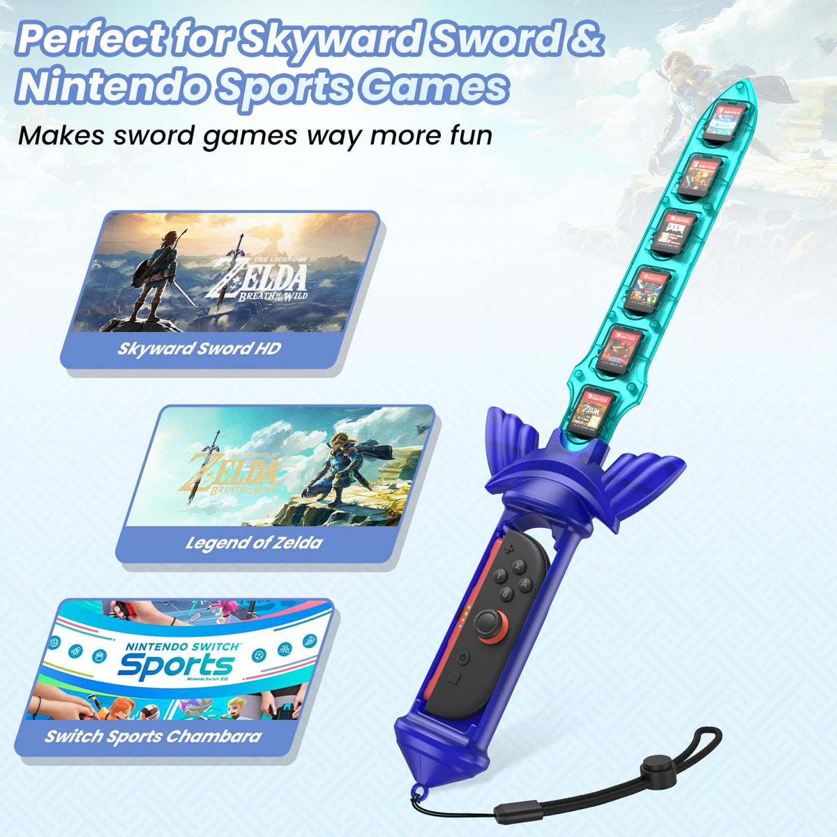 Switch Grip with 12 Game Card Holder P622