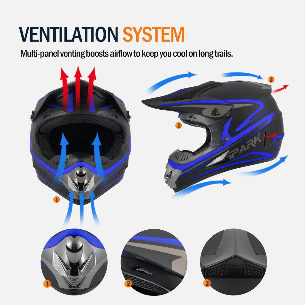 Kids Motocross Full Face Helmet P222013