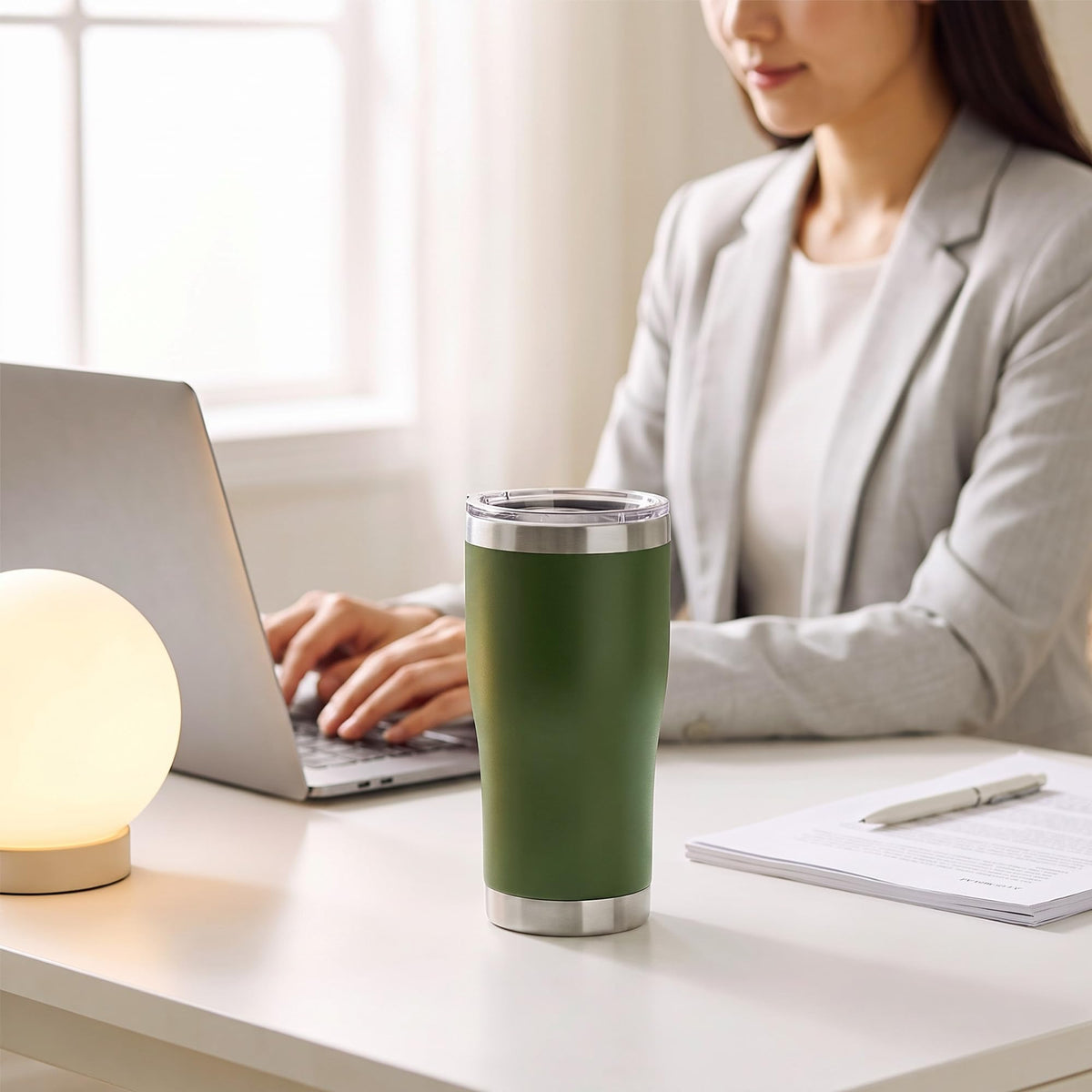 20 oz Stainless Steel Vacuum Insulated Tumbler with Lid H11939