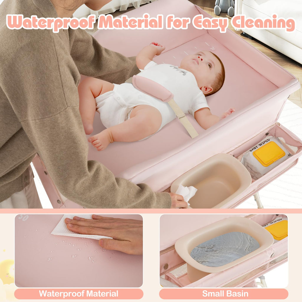 Portable Baby Changing Table with Wheels M722