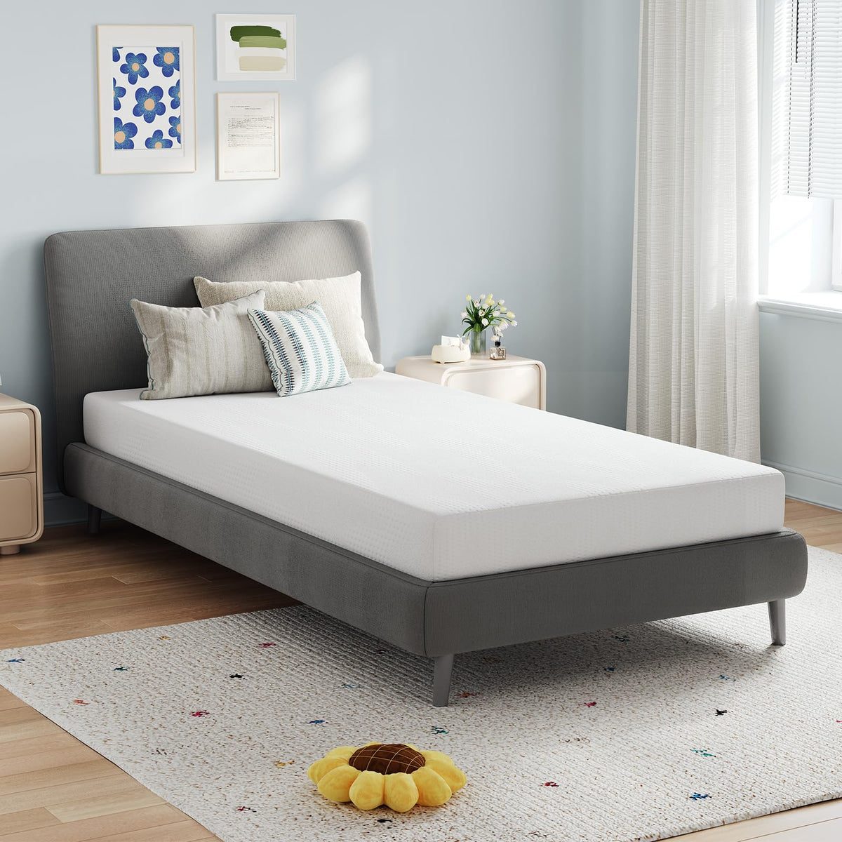 5 Inch Gel Memory Foam Twin Mattress N543076