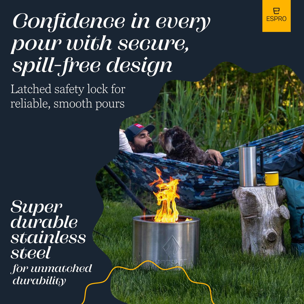 32oz Stainless Steel French Press M7881