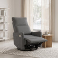 29" Electric Power Swivel Rocking Recliner Chair Dark Gray G917