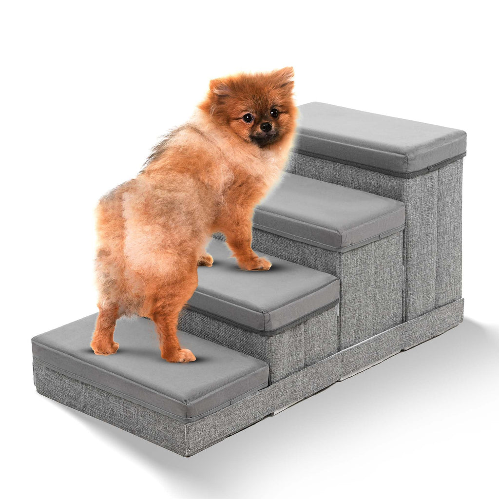 Foldable Pet Stairs with Storage B80888