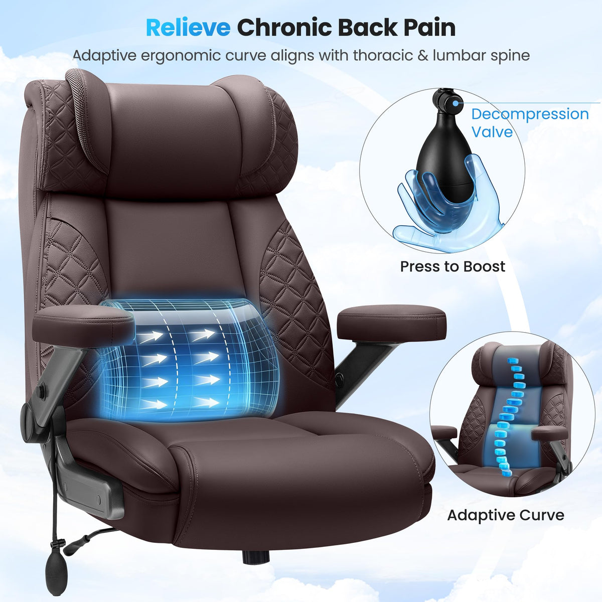 500LBS Big and Tall Office Chair V866