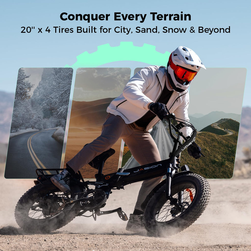 1400W Peak 20'' Fat Tire Foldable Electric Bike Z9127