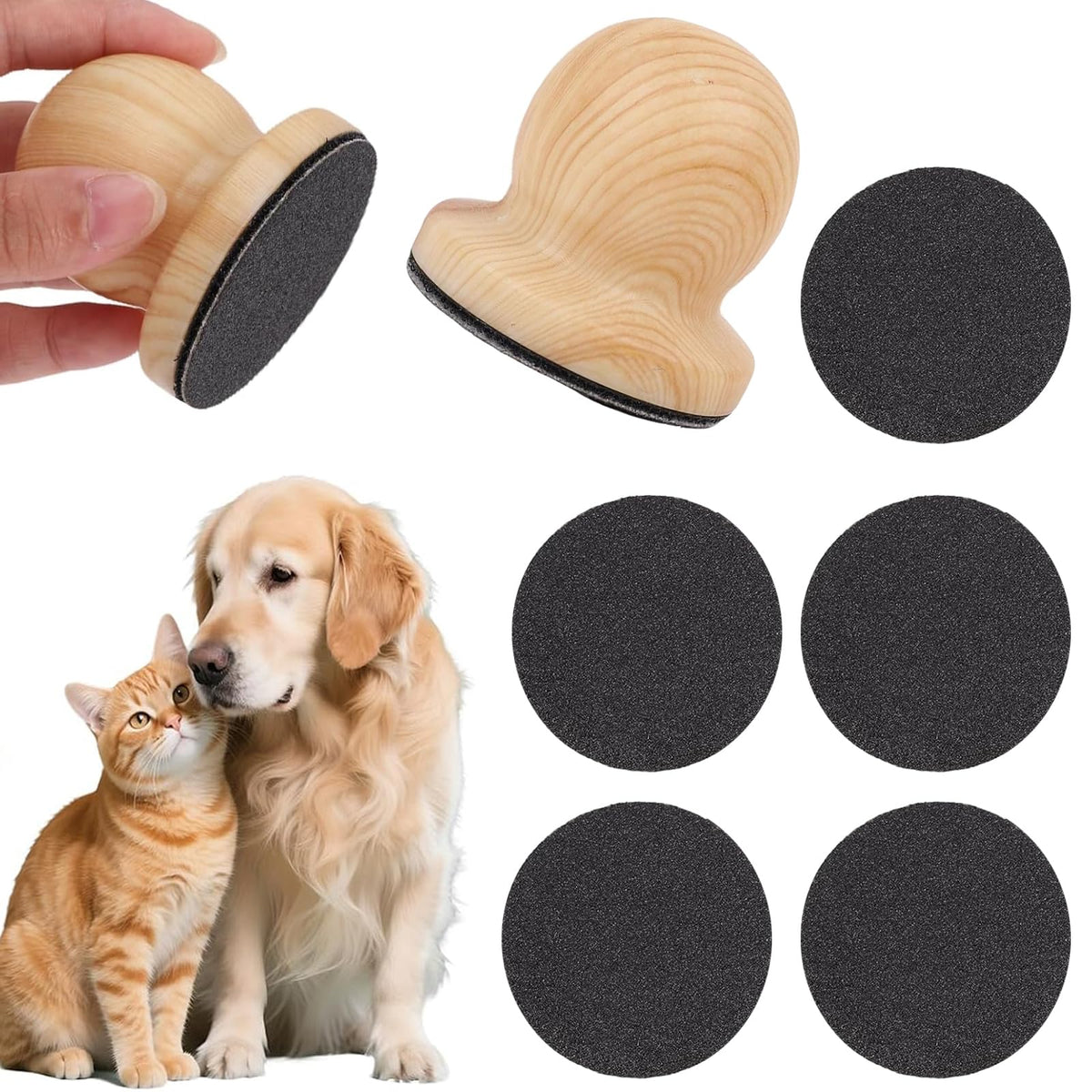Dog Nail File with 6 Pcs Filing Disc E244