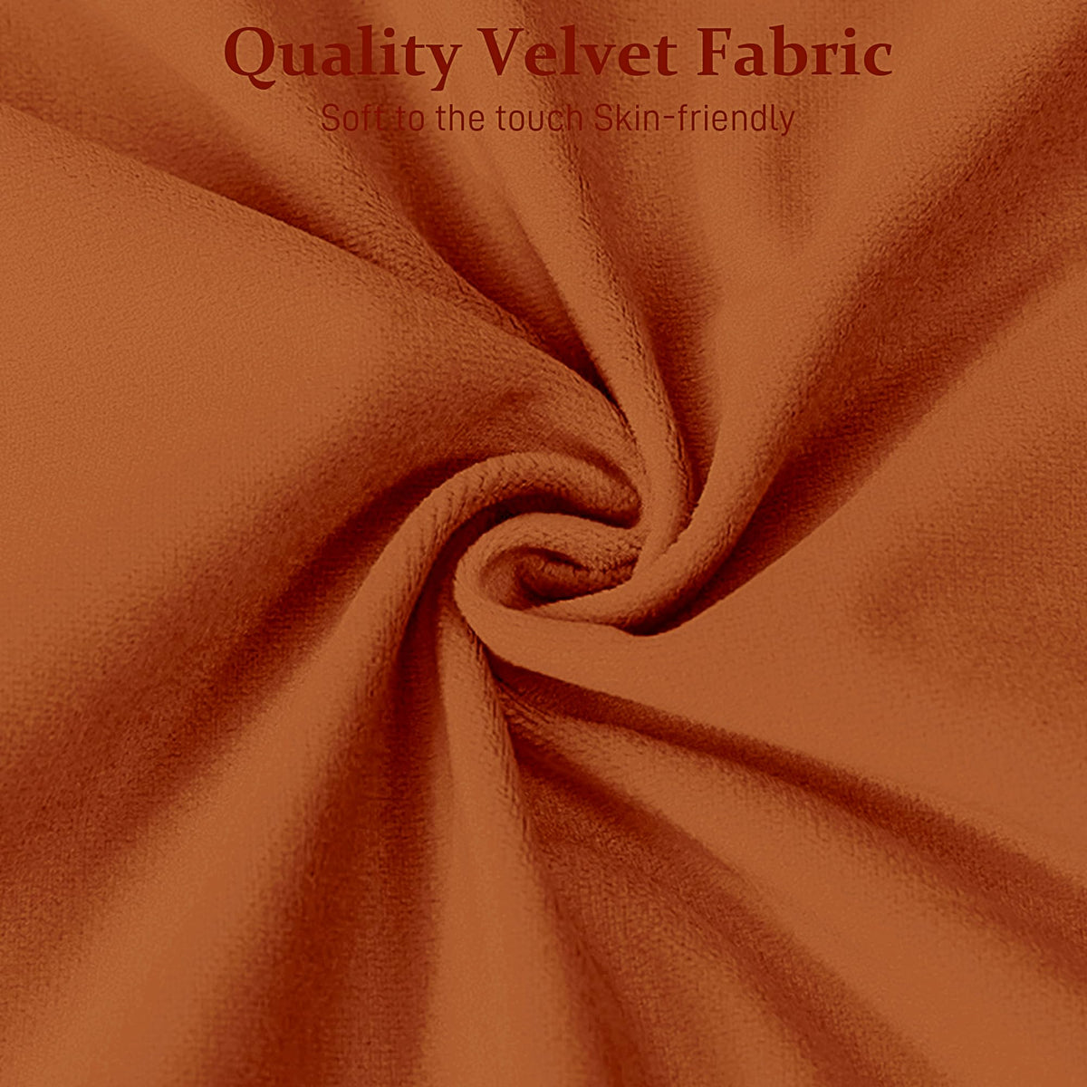 Orange Velvet Bench Ottoman H16215