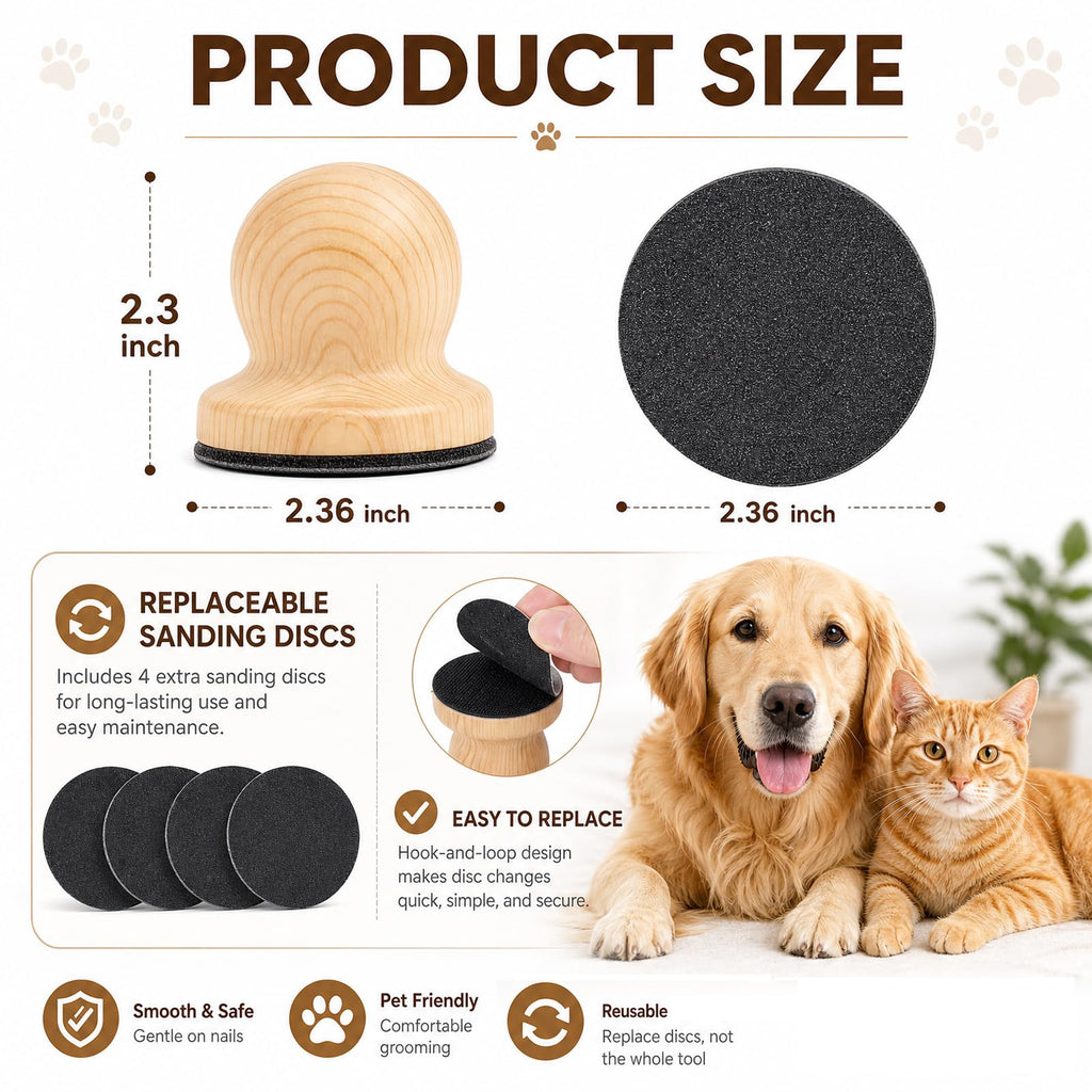 Dog Nail File with 6 Pcs Filing Disc E244