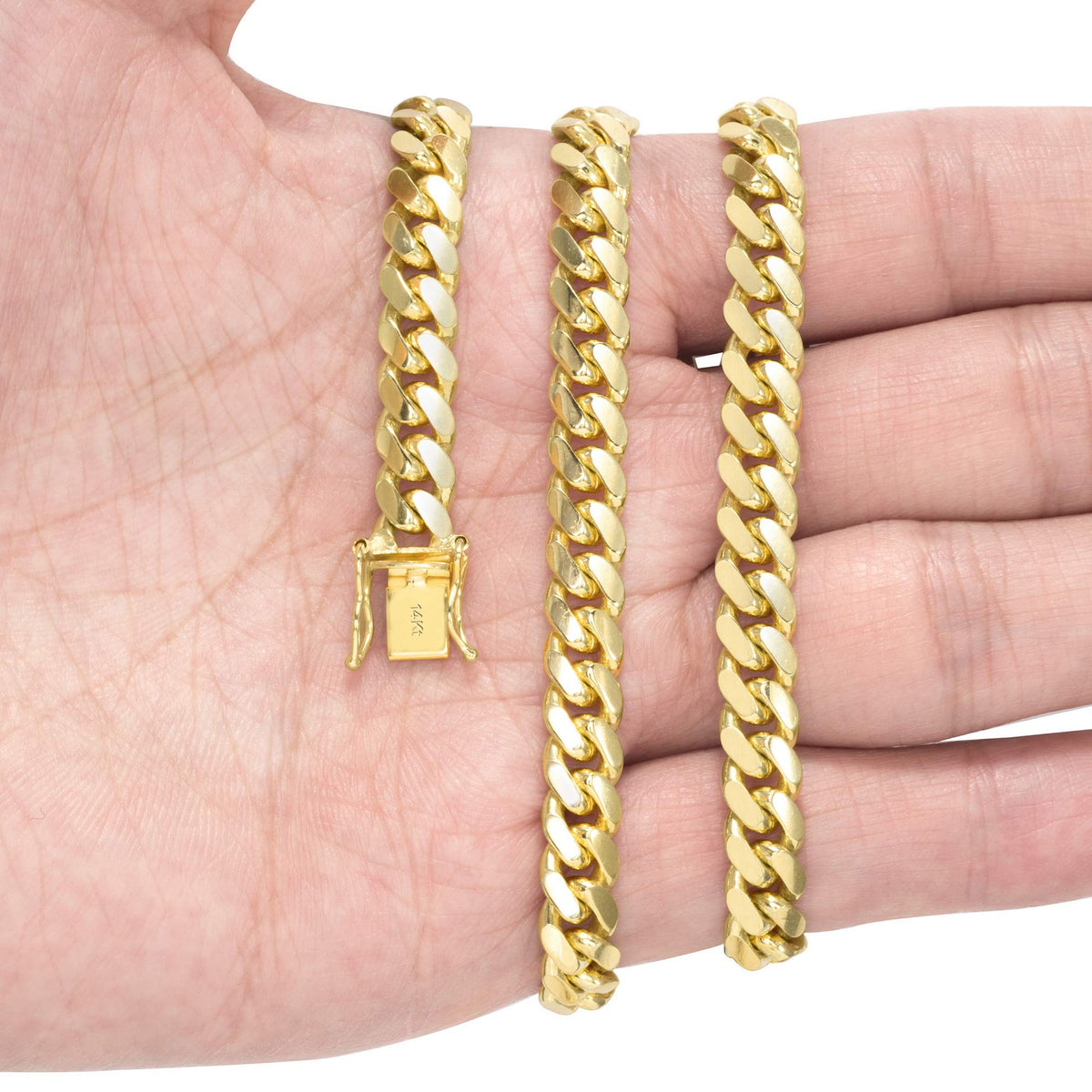 14k Yellow Gold Cuban Link Chain Necklace R612980