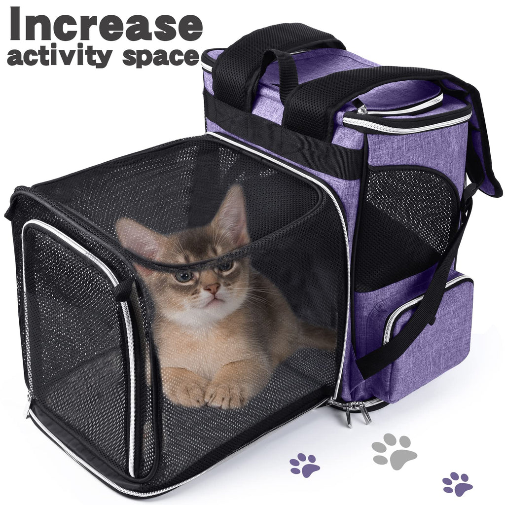 Expandable Ventilated Pet Carrier Backpack Y509602