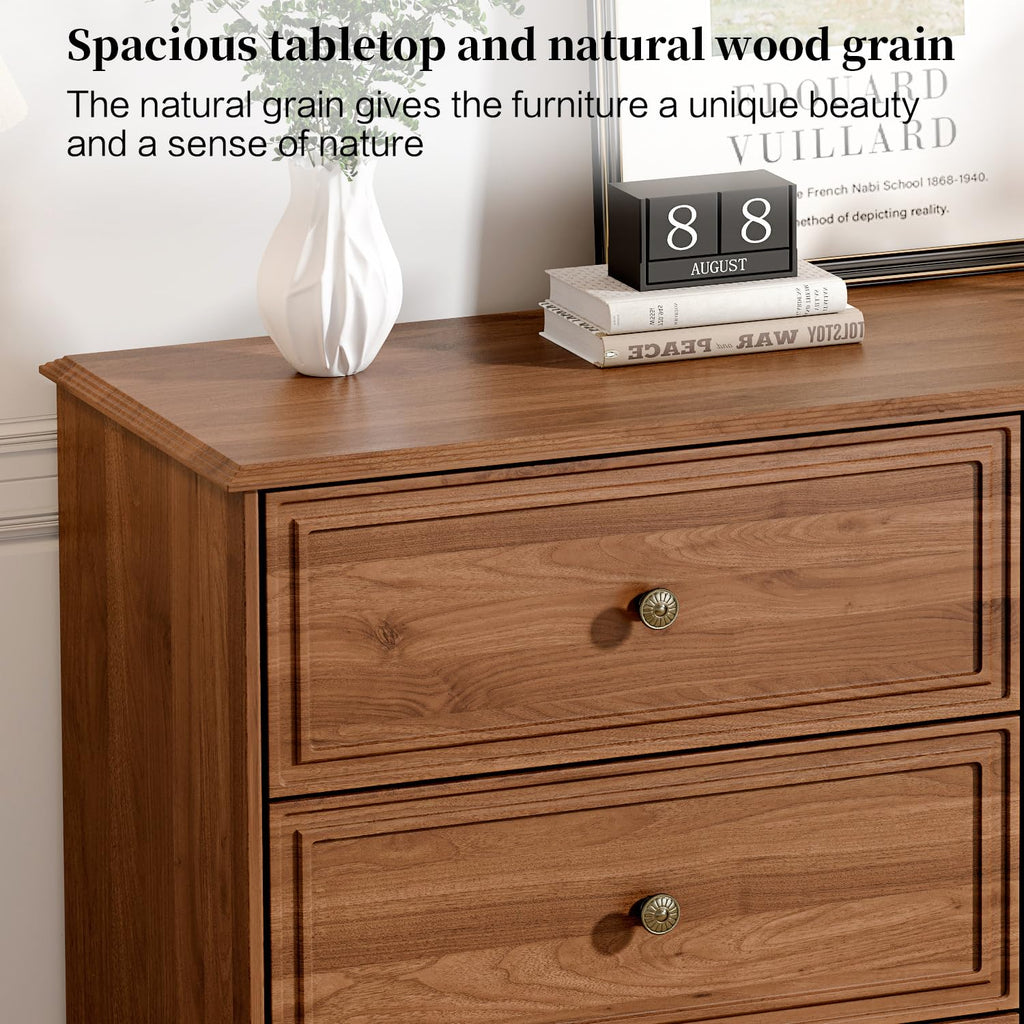 Chestnut 6 Drawer Chest of Drawers T5557