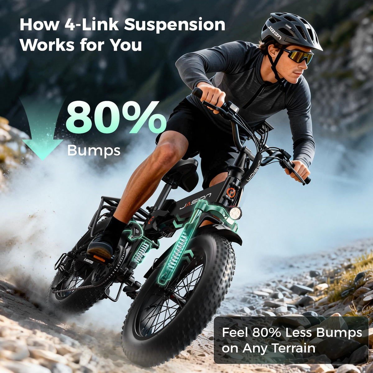 1400W Peak 20'' Fat Tire Foldable Electric Bike Z9127