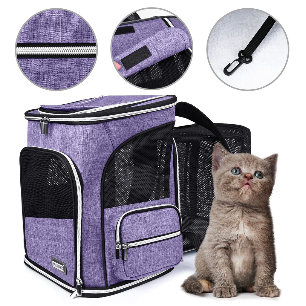 Expandable Ventilated Pet Carrier Backpack Y509602