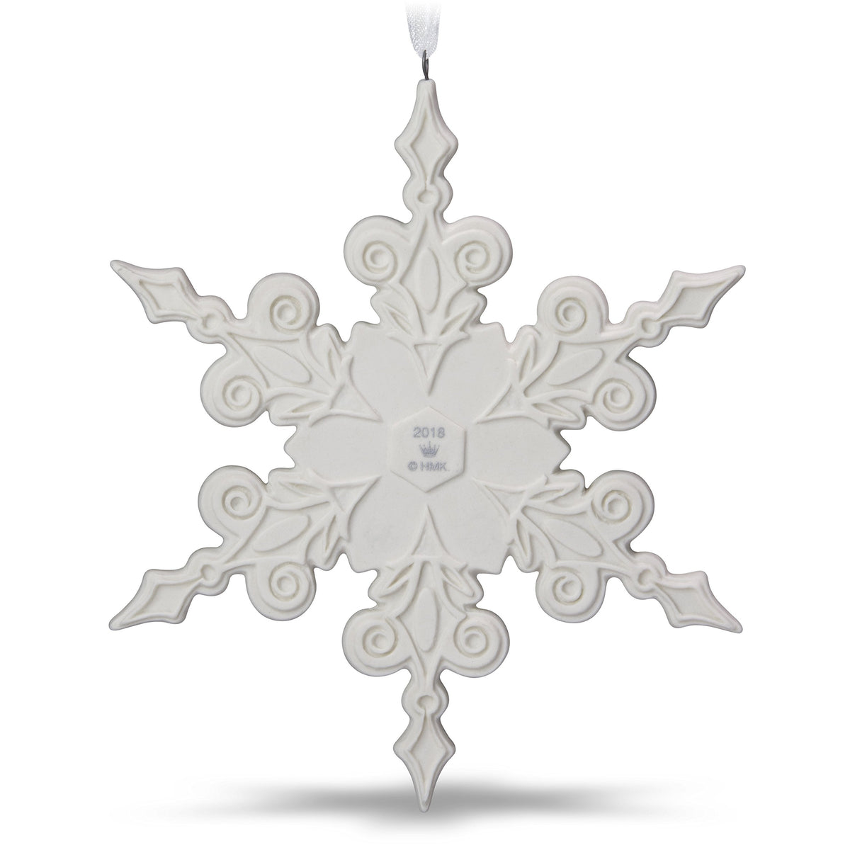 Porcelain Snowflake Christmas Ornament R151