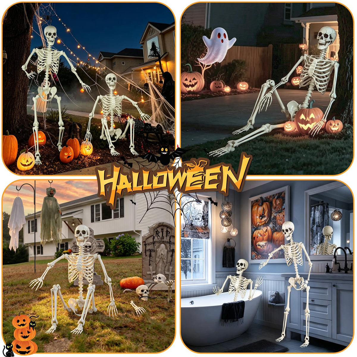 5.4ft Posable Skeleton Z171243