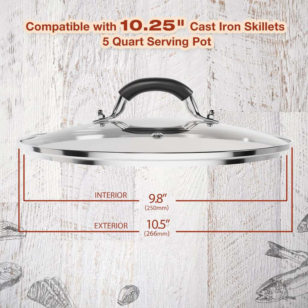 10.25 Inch Tempered Glass Lid I71908