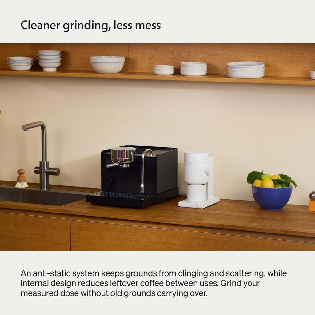 Electric Conical Burr Coffee Grinder, 48 mm Burrs, Black F89836