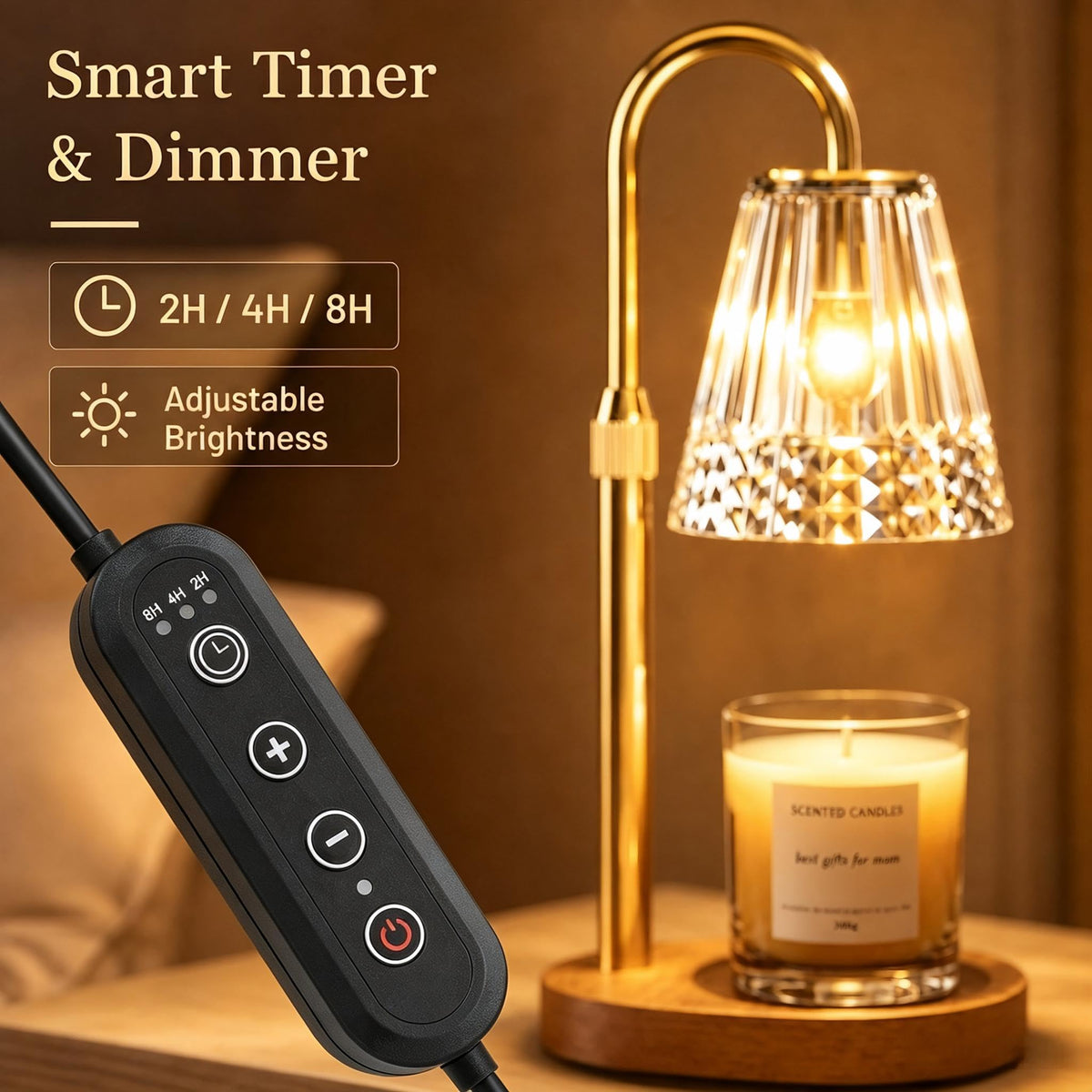 Candle Warmer Lamp 2 Pack with Timer & Dimmer S436500