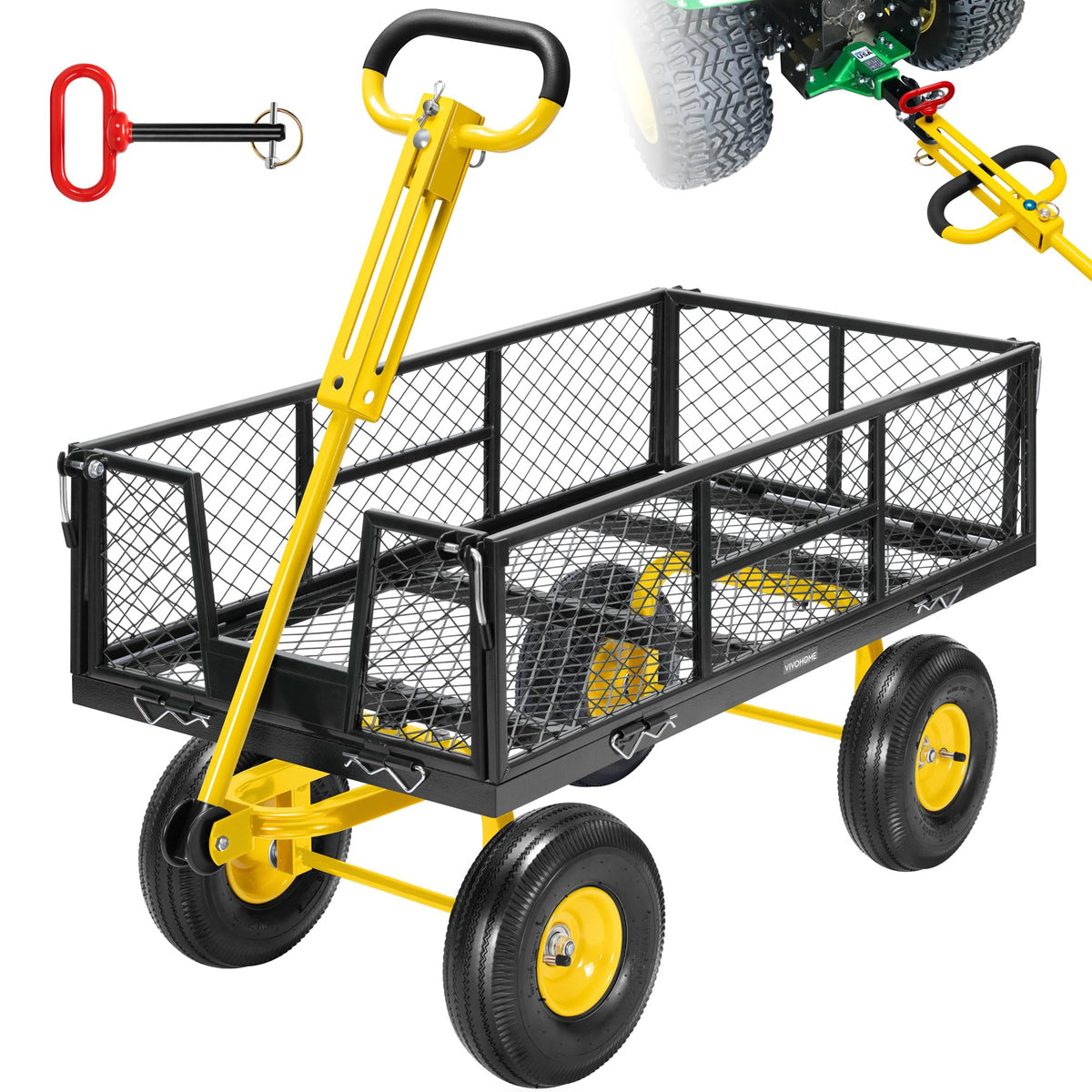 Steel Garden Cart 4.5 Cu Ft Utility Wagon V203912
